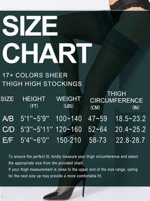 Sheer Silicone Lace Thigh High Stockings For Women 17+ Colors Ultra-Soft Silky Fabric Seamless Fit Long Lasting Comfort Plus Size Available - 綠色 1 對 - 查看 5