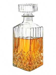 TendenciaBotella Licorera Vidrio Tequila Whisky Bebida Diseño Labrado TransparenteCalidad premium - 1 - Ver 2