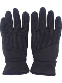 EstiloSpyder Core Conduct - Guantes Negros Compatibles Con VisualizacióN TáCtil, Parche De Palma De Piel, EláStico De 360 Grados, SuéTer De Punto UnidoVersióN Mejorada - M - Ver 3