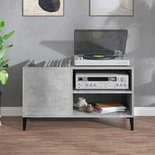 vidaXL Armadio con dischi grigio cemento 84,5x38x48 cm ingegneria del legno - Grigio - Visualizzare 3