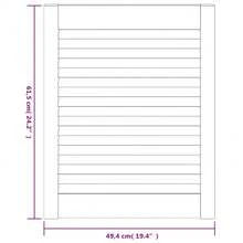 vidaXL Armadietto con persi 4 pz 61,5x49,4 cm solido con perni - Castano - Visualizzare 6