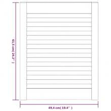 vidaXL Porte per Armadio 4pz Bianco 61,5x49,4 cm con perni solidi - Bianco - Visualizzare 6