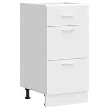 vidaXL Meuble bas "Lyon" Blanc 40 x 46 x 81,5 cm Bois d'ingénierie - Blanc - Voir 2