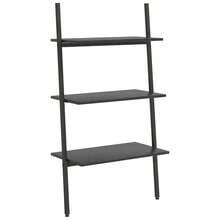 vidaXL Étagère inclinado com 3 níveis Noir 64x34x116 cm - Preto - Ver 2