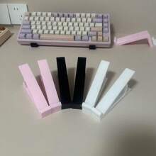 Slanted Desktop Computer Keyboard Riser Stand, Typing Friendly Elevated Keyboard Tray - Multicolor - View 6