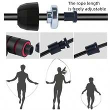 1pc New Adjustable Steel Wire Jump Rope, Tangle-Free Fitness Training Equipment For Home Workout - Multicolor - View 10