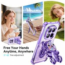 1 pieza Funda de teléfono con esquinas antideslizantes chapadas, compatible con iPhone 17 Pro Max, 16 Pro Max, 16 Pro, 14 Pro Max, 14 Pro, 13 Pro Max, 16, Galaxy S21 5G, S21 Ultra, S22, S22 Ultra, S23, S23 Ultra, S24, S24 Ultra 5G, A14, A33 5G, A53 5G, A54 5G, A52, A52s 5G, A15 5G, A13 4G, A22 4G, A22 5G, A34, A23 5G, S25, S25 Ultra, compatible con carga inalámbrica - Morado - Ver 6