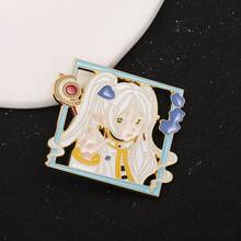 1 chiếc ghim cài áo men cứng hình nàng tiên Frieren trong anime Nhật Bản dành cho nữ, thích hợp để cài lên ve áo, balo, quần áo, huy hiệu manga, phụ kiện ghim cài. - Nhiều màu - Xem 4