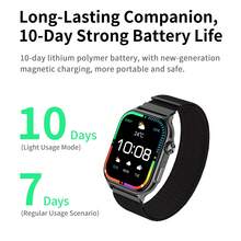 Lenovo 联想2025新款安卓和iOS智能手表Fit F101，1.96英寸高清AMOLED屏幕，支持心率监测、蓝牙通话等功能。 - 銀色 - 查看 7