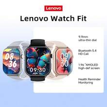 Lenovo 联想2025新款安卓和iOS智能手表Fit F101，1.96英寸高清AMOLED屏幕，支持心率监测、蓝牙通话等功能。 - 銀色 - 查看 2