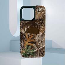 Funda de teléfono con diseño de camuflaje y patos para perros de caza, adecuada para modelos de 16, 15, 14 Pro Max, 13, 12, 11, XR, XS Plus, fabricada en material de silicona TPU, que proporciona protección contra golpes y caídas, con función de protección contra caídas y tiene una muy buena sensación en la mano. Es el regalo talla grande adecuado para familiares, amigos y seres queridos. - LB55 negro - Ver 4