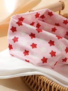 4pcs Solid Color Star Headbands For Women, Stretchy Sports Yoga Running Fitness Soft Breathable Non-Slip Hair Accessories Women Sweatband Casual Hair Band Elegant Head Scarf - Multicolor - View 3