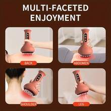 Lymphatic Drainage Massager & Anti-Fatigue Smart Tool For Reducing Stretch Marks And Cellulite - Device For Sciatica Relief, Offering Deep Tissue Precision Comfort, Back Massager, Lymphatic Massager, Deep Tissue Massage, Stretch Mark Treatment, Anti-Fatigue Massager, Smart Massage Tool, Precision Comfort Design, Deep Tissue Technology, Portable Massage Tool, Cellulite Treatment, Pregnancy Stretch Mark Care - Multicolor - View 4