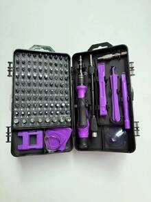 Zestaw precyzyjnych śrubokrętów 115 w 1 | Stal chromowo-wanadowa, odporna na zużycie, utlenianie i korozję | Nadaje się do komputerów, telefonów, zegarków, okularów i produktów elektronicznych - Wielokolorowe - Zobacz 14