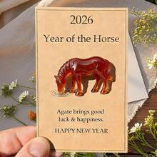 Lucky Crystal Horse Symbolizing Strength And New Beginnings Lucky Green Amethyst Horse Transparent Horse-Shaped Ornament Desk Bookshelf Meditation Space Decoration Suitable For Friends And Relatives Birthday Valentine's Day New Year Anniversary Gift Suitable For Both Men And Women - B - 查看 5