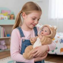 Búp bê Meadow Reborn 45cm, búp bê bé gái toàn thân bằng silicon mềm 18 inch, da vẽ 3D, gân nổi rõ, tay chân bằng vinyl, tóc vẽ tay sống động như thật, búp bê nghệ thuật thủ công - Búp bê nghệ thuật sưu tầm, quà tặng Giáng sinh/Sinh nhật/Lễ Tạ ơn - Nhiều màu - Xem 3