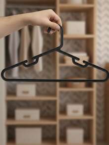 40 piezas de ganchos de plástico con forma de nudo, perchas para recién nacidos. Organizador de ropa para bebés/niños pequeños antideslizante y ultradelgado - Verde Oscuro - Ver 3