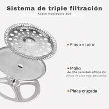 DuVlo Cafetera Prensa Francesa Duvló 800 Ml Vidrio Y Acero Inox. Negro - Negro - Ver 3