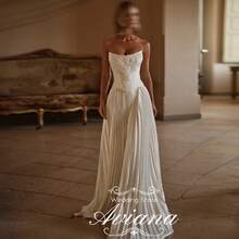 Elegant Sexy Off Shoulder Corset Pleat A Line Satin Formal Wedding Dress,Registry Office Dresses Bridal Gown,Evening Party Dress Birthday Party Dress Country Wedding,Romantic Church Ceremony Wedding Dress,Suitable For Wedding,Dating,Party,Singles' Party,Vacation,Formal Occasions,Dinner Dress,Prom Dress,Homecoming Dess,Cocktail Party,Wedding Guest Dress,Graduation - trắng - Xem 6