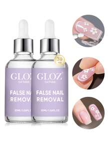 GLOZ Dung dịch tẩy gel móng tay 30ml, thích hợp cho móng giả, dung dịch tẩy gel móng tay trong suốt được nâng cấp, thích hợp cho móng acrylic, dung dịch tẩy sơn móng tay. - Trong sáng - Xem 10
