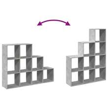 vidaXL Estante separado de pieza de 3 ebenex gris beton - Gris - Ver 8