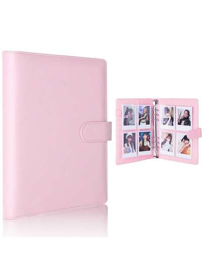 1 Set Premium Multifunctional A5 Photo Card Loose-Leaf Album, Fashionable Album Design, Compact & Portable, PU Leather Loose-Leaf Notebook Cover, Loose-Leaf Organizer Suitable For Daily Planning, Notes, Office Supplies, Card Collection