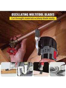 100PCS Oscillating Saw Blades, Quick Release Multitool Blades Kit, HCS Tool Blades For Wood Plastic Metal Nails Bolts, Compatible With Dewalt Fein Worx Bosch Makita Milwaukee - 黑色 - 查看 2