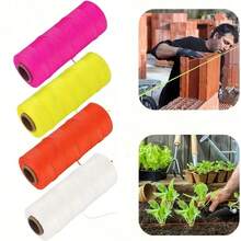 One 100 Meter Roll Of Twisted Masonry Rope, Available In 4 Colors, Suitable For Gardening Or Masonry Tools, Durable Outdoor Kite Rope, Multi-Purpose Garden Rope For Craft And Gardening Applications, Garden Rope | Colored Rope | Elastic Nylon Rope
