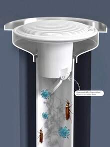 1个地漏除臭器，地漏异味盖，自动关闭地漏，防虫防臭，自动排水，浴室地漏除臭器，密封地漏芯，适用于酒店、浴室、厨房 - 彩色 - 查看 4