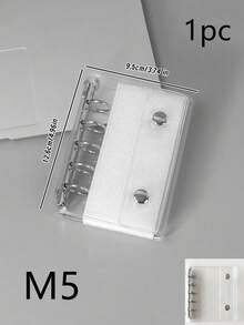 A6 A7 M5 透明活页夹，DIY 活页笔记本，封口条，可爱贴纸，贴纸笔记本，贴纸书，贴纸书架，贴纸书内芯，透明贴纸书活页夹，透明贴纸书，DIY 活页笔记本套装，文具，学习用品，返校用品 - 彩色 - 查看 14