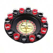 这套游戏包含2个球、16个杯子和1个俄罗斯轮盘，是一款名为“旋转赢大奖”的饮酒游戏，适合在KTV、酒吧和夜总会等场所进行。这是一款非常有趣的饮酒游戏，一款幸运的俄罗斯轮盘棋盘游戏。 - 彩色 - 查看 11