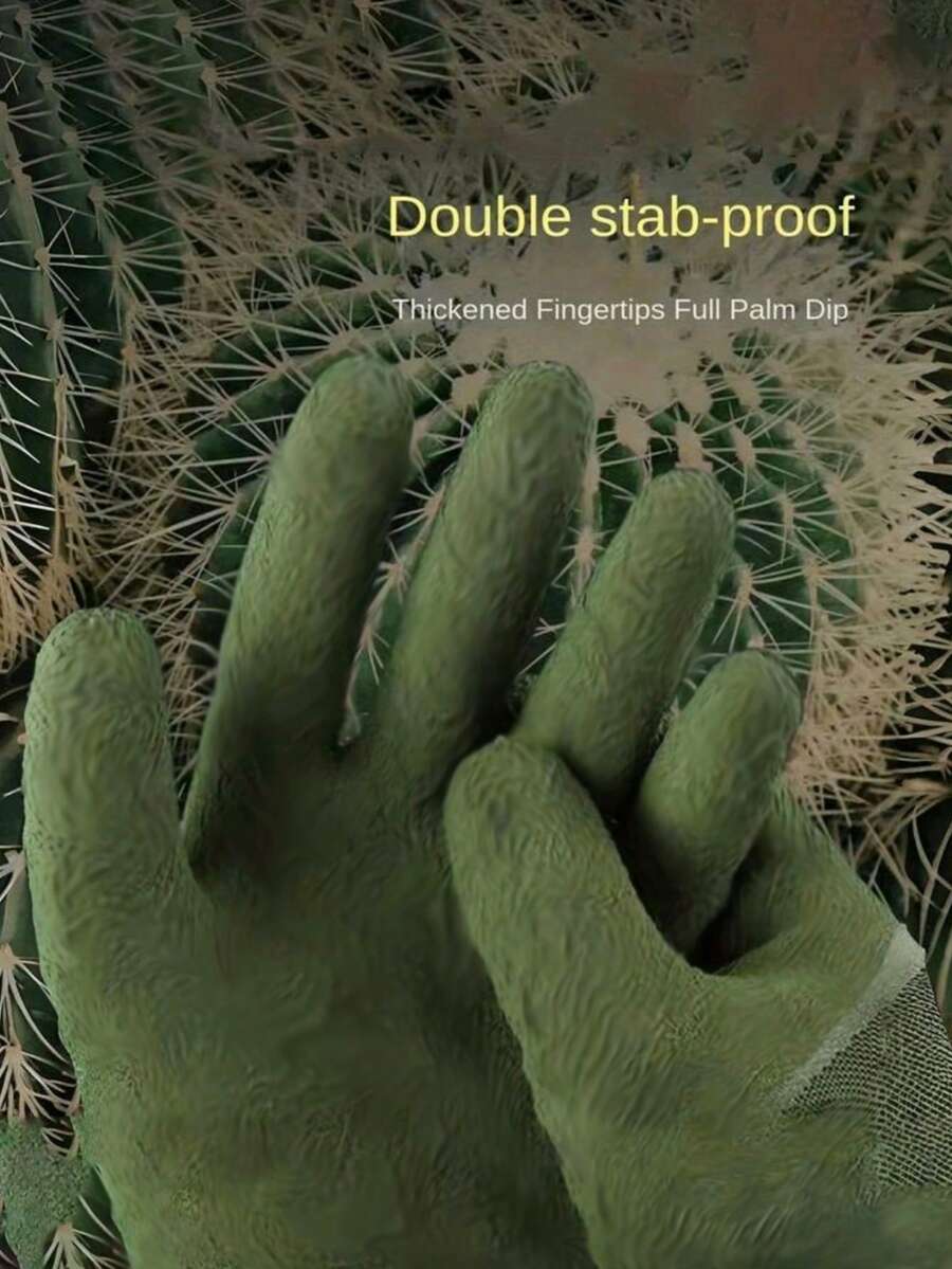 8/6/4/2/1雙耐磨防刮防水防刺多用途可重複使用丙烯腈超薄防割耐化學耐用清潔手套,適用於花藝師、園丁、採栗者 - 彩色 - 查看 1