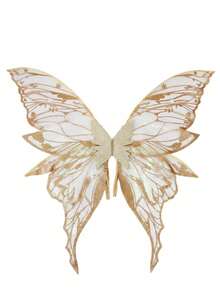 31.5" X 29.5" Adult Fairy Wings Costume Set - Suitable For Carnival Parties. Large Butterfly Wings With Flower Crown. Fairy Costume Set Includes Magic Wand And Elf Ears. - A - View 20