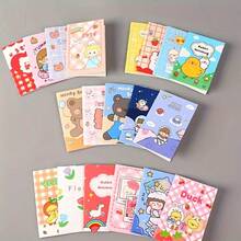 10/20pcs (Random Style) Cute Cartoon Mini Notebooks - Portable Diary Notebooks With Interesting Animal And Character Designs, Mixed Colors, Suitable For School Supplies, Prizes Or Gift Packaging, School Notebooks - Multicolor - View 2