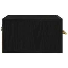 vidaXL Comodino Chêne nero 35 x 35 x 20 cm Legno d'ingénierie - nero - Visualizzare 7