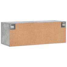 vidaXL Armário mural cinza beton 100x36,5x35 cm engenharia madeira - Cinza - Ver 8
