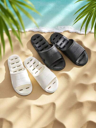 EVA Non-Slip Bottom Breathable Slippers, Comfortable Indoor Home Soft Bottom Slippers, Suitable For Men And Women, Hotel And Bathroom