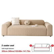 1pc Modern Minimalist Large Leaf Pattern Jacquard Sofa Cover, Full Coverage Pet-Friendly Seat Cushion Slipcover, Fits 1-5 Seat Sofa, Machine Washable, Suitable For All Seasons - Multicolor - View 20