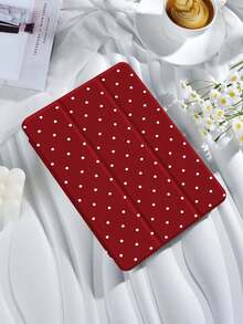 Polka Dot & Minimalist Pattern Tablet Protective Case, Compatible With IPad 9.7/10.2/10.5/10.9/12.9/Pro 11 (10th Gen), Galaxy Tab S6 Lite 10.4", Kindle Paperwhite 12th Gen (2024), Kindle 11th Gen (2022), Offers Soft Shock-Proof Protection, Supports Smart Stand/Auto Wake/Sleep Function - 多色-2 - 查看 3