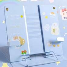 Un soporte de lectura metálico con diseños 3D de dibujos animados, de estilo múltiple para estudiantes, ajustable, que se puede extender hasta 510 mm, compacto y fácil de almacenar, puede sostener libros, partituras, teléfonos móviles, tabletas, etc. - Multicolor - Ver 9