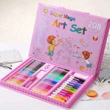 Bộ dụng cụ mỹ thuật học sinh gồm 42/68/86/208 món, bao gồm bút sáp màu và bút chì màu, có thể giặt được (mẫu và màu sắc ngẫu nhiên, không giới hạn ở hình ảnh minh họa), thích hợp cho người mới bắt đầu, quà Giáng sinh, quà tựu trường, quà tốt nghiệp, đồ dùng học tập, quà nhỏ cho tiệc tại nhà. - Nhiều màu - Xem 7