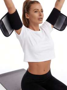 1pair, Anti Slip And Anti Drop Arm Cover, Heat Gathering, Sweat Making, Shaping, Skin Friendly, Breathable, Arm Sweating Cover, Fitness, Fat Burning, Slimming, Long Wearing, No Stuffiness, Fat Burning, Shaping, No Curling, Daily Exercise, Mountain Climbing, Yoga, Fitness Suitable - Multicolor - View 6