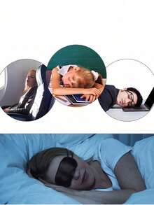 1个/5个/10个装轻便航空级睡眠眼罩，采用高弹涤纶面料，适合所有脸型，男女通用，四季皆宜，是夏季午睡的理想之选，也适合学生、上班族和游戏玩家。有效缓解眼部疲劳。多种颜色可选。 - 彩色 - 查看 4
