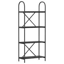 vidaXL Étagère Chêne preto 60 x 30 x 146 cm Bois d'ingénierie - Preto - Ver 2