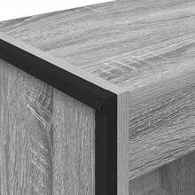 vidaXL Biblioteca gris Sonoma 80 x 30 x 155 cm madera de ingeniería - Gris - Ver 8