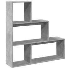 vidaXL Étagère separado de pieza 3 ebenex gris beton 123x29x123 cm - Gris - Ver 2