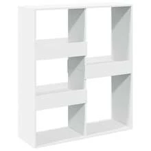 vidaXL Cloison de séparation blanc 100x33x115 cm bois ingénierie - Blanc - Voir 2