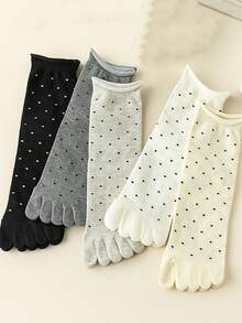 Vớ chấm bi cho nữ, vớ mỏng thoáng khí đa năng, vớ cổ cuộn dễ thương cho phái nữ, mùa hè. - Nhiều màu - Xem 2