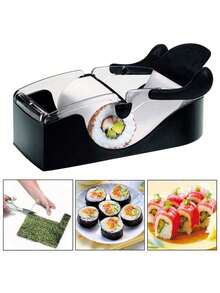 Molde para sushi, perfecto para hacer rollos de sushi caseros en la cocina, para armar uno mismo – Negro, 1 unidad - Negro - Ver 4