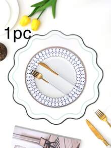 1/2/4pcs Embroidered Fabric Holiday Placemats, Suitable For Wedding Party Table Decor, Minimalist Elegant European Style Fabric Placemats, Simple New Fresh Placemats - Multicolor - View 16